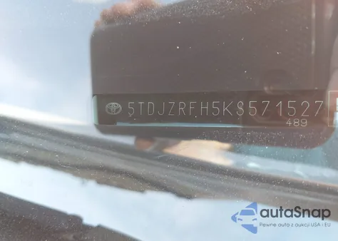 2019 Toyota Highlander Xle from USA, damaged, VIN 5TDJZRFH5KS571527